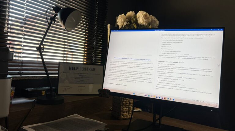 Digital Nomads in Albania 2026: The Ultimate Guide to Obtaining a Residence Permit and Living Legally
